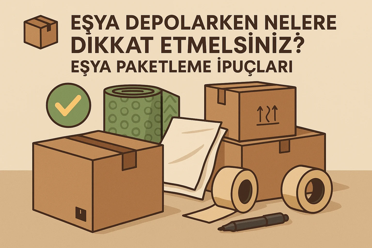 Eşyalarınızı Doğru Paketlemenin Püf Noktaları